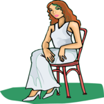 Woman Sitting 14 Clip Art