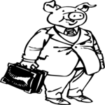 Pig Businessman