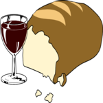 Wine & Bread Clip Art