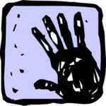 Handprint 1 Clip Art