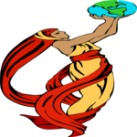 Carrying Earth 1 Clip Art