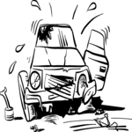 Car - Wrecked 2 Clip Art