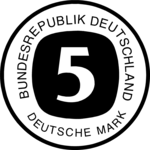 5 Deutsche Marks Clip Art