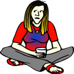 Hippie Woman - Sitting