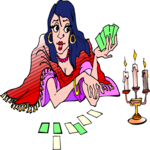 Tarot Card Reader Clip Art