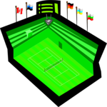Tennis - Stadium Clip Art
