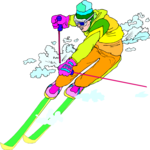 Skier 66 Clip Art