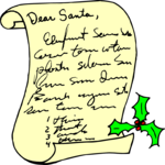 Letter to Santa 5 Clip Art