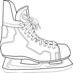 Ice Skate 1 Clip Art