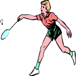 Badminton - Player 5 Clip Art