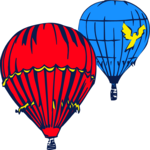 Hot Air Balloons 2 Clip Art