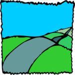Country Road 27 Clip Art