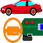 Car & Steering Wheel Clip Art