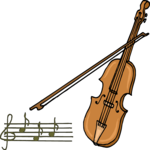 Violin & Musical Notes
