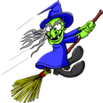 Witch Flying 17 Clip Art