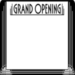 Grand Opening Frame Clip Art