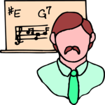 Teacher - Music Clip Art