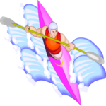 Kayaking 26 Clip Art