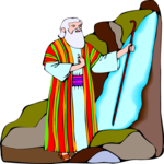 Moses at Mount Sinai Clip Art