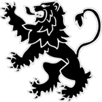 Lion - Rampant 2 Clip Art