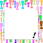 Exclamation Frame Clip Art