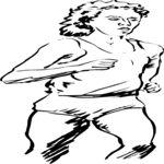 T & F - Runner 07 Clip Art