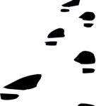 Trail of Shoeprints 1 Clip Art