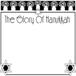 Glory of Hanukkah Frame Clip Art