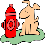 Dog with Hydrant 1