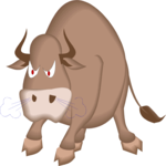 Bull - Angry 1 Clip Art
