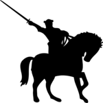 Mounted Soldier 1 Clip Art
