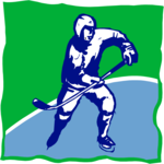 Ice Hockey - Player 35 Clip Art