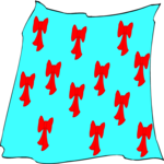 Blanket with Bows Clip Art