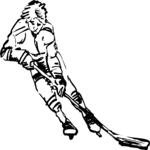 Ice Hockey 06 Clip Art