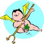 Cherub with Pitchfork