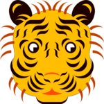 Tiger Face 5 Clip Art