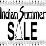 Indian Summer Sale Title Clip Art