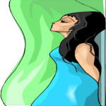 Woman Leaning on Wall