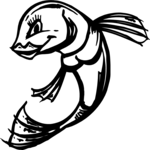 Fish Smiling 2 Clip Art