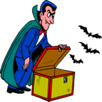 Vampire & Bats 1 Clip Art