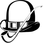 Derby & Pipe Clip Art