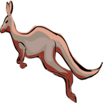 Kangaroo 06 Clip Art