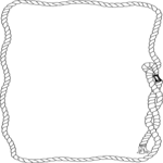 White Rope Frame Clip Art