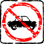 Cars Not Allowed 2 Clip Art