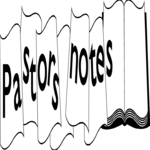 Pastors Notes Clip Art