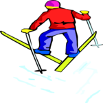 Skier 54 Clip Art