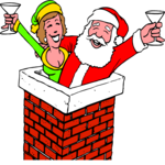 Santa in Chimney 10