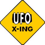 UFO X-ing Clip Art