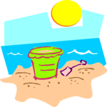 Sand Pail & Shovel 04 Clip Art