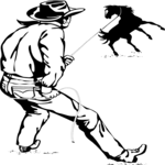 Cowboy Roping Horse 1